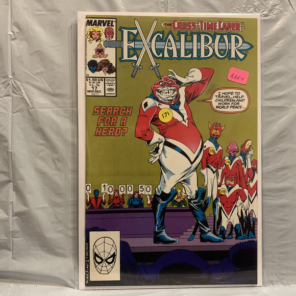 #17 Excalibur The Cross-Time Caper Marvel Comics BF 8587