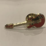 Red Guitar Lapel Hat Pin AT