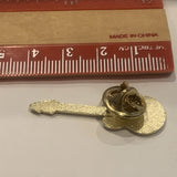Red Guitar Lapel Hat Pin AT
