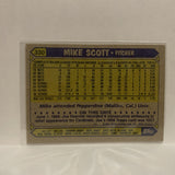 #330 Mike Scott Houston Astros 1987 Topps Baseball Card JF