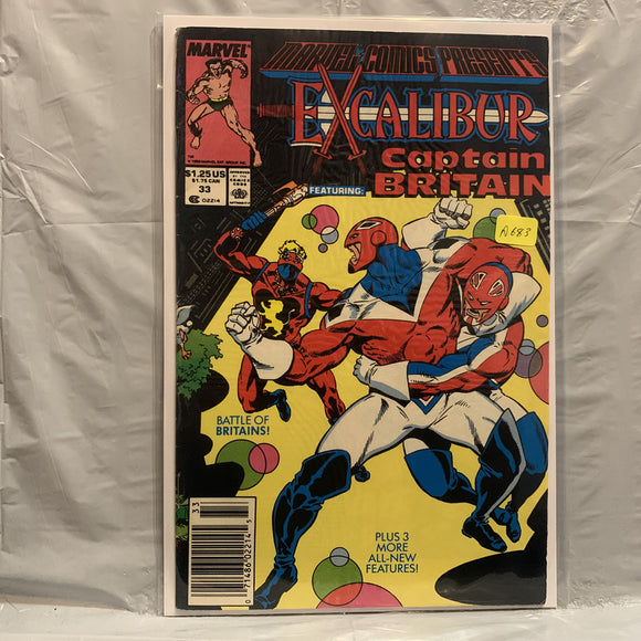 #33 Excalibur Featuring Captain Britain Marvel Comics BF 8597