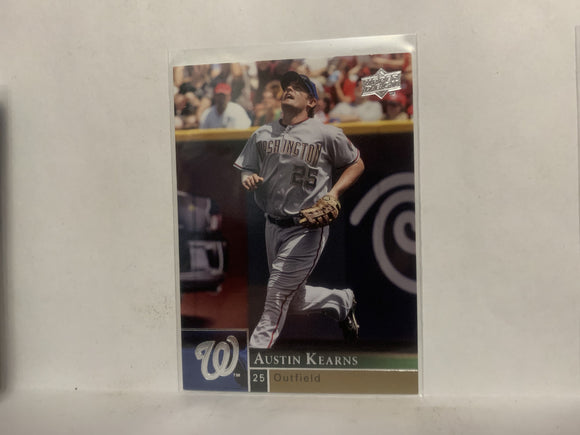 #396 Austin Kearns Washington Nationals 2009 Upper Deck Series 1 Baseball Card ND