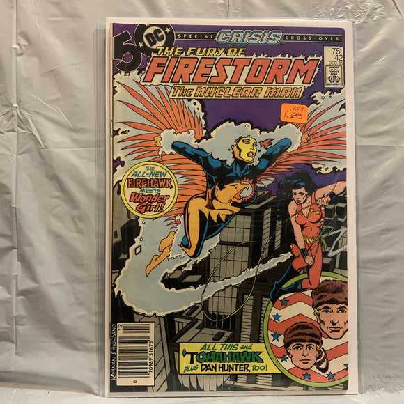 #42 The Fury of Firestorm The Nuclear Man Firehawk meets Wonder Girl DC Comics BF 8602