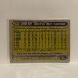 #325 Garry Templeton San Diego Padres 1987 Topps Baseball Card JG