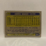 #322 Chris Bando Cleveland Indians 1987 Topps Baseball Card JG