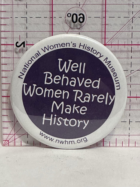 National Women's History Museum   Button Pinback