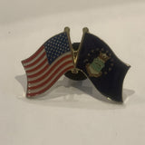 USA US Army Friendship Flags Lapel Hat Pin AT
