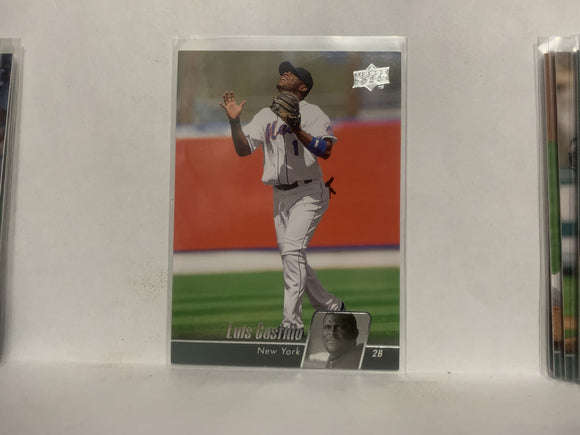#328 Luis Castillo New York Mets 2010 Upper Deck Series 1 Baseball Card NE