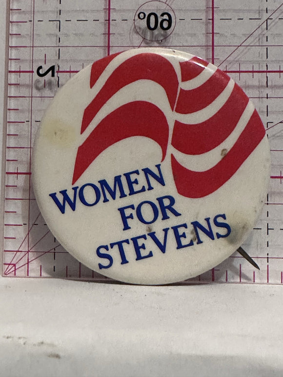 Women For Stevens  Button Pinback