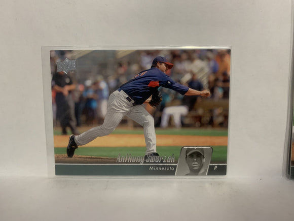 #321 Anthony Swarzak Minnesota Twins 2010 Upper Deck Series 1 Baseball Card NE
