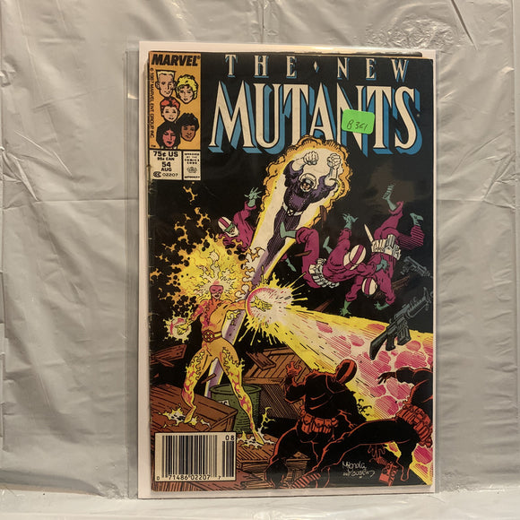 #54 The New Mutants  Marvel Comics BF 8628