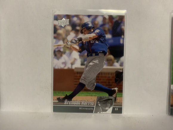 #312 Brendan Harris Minnesota Twins 2010 Upper Deck Series 1 Baseball Card NE