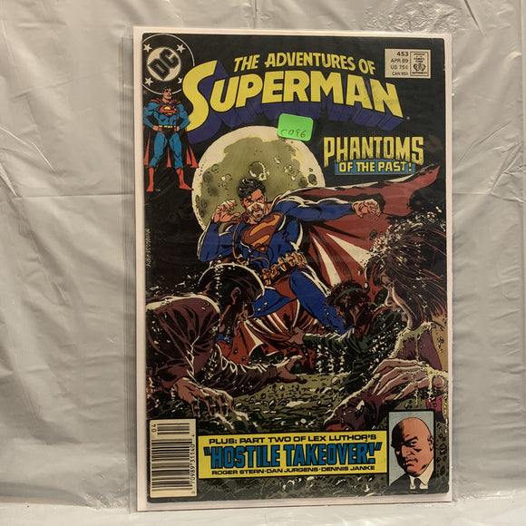 #453 The Adventures of Superman Phantoms of the Past DC Comics BG 8632