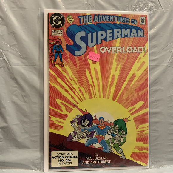 #469 The Adventures of Superman Overload DC Comics BG 8637