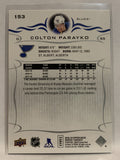 #153 Colton Parayko Columbus Blue Jackets 2018-19 Upper Deck Series One Hockey Card