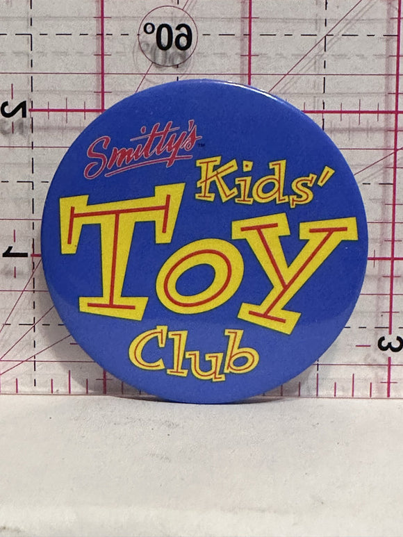 Smitty's Kids Toy Club  Button Pinback