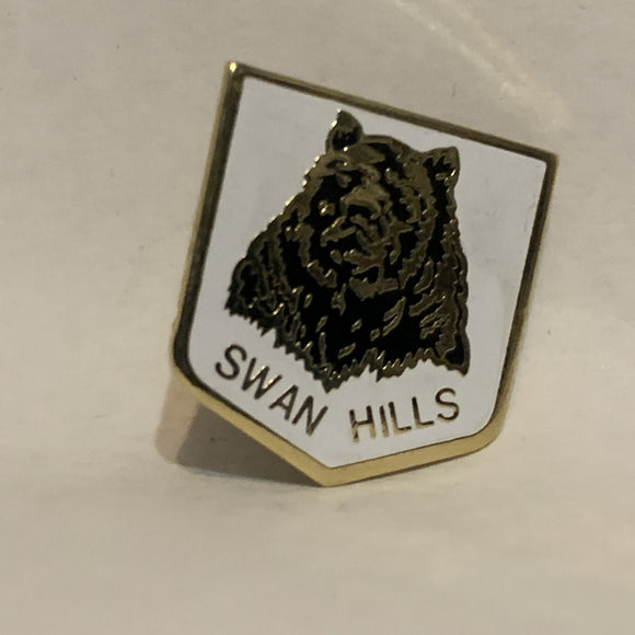 Swan Hills Alberta Grizzley Bear Lapel Hat Pin