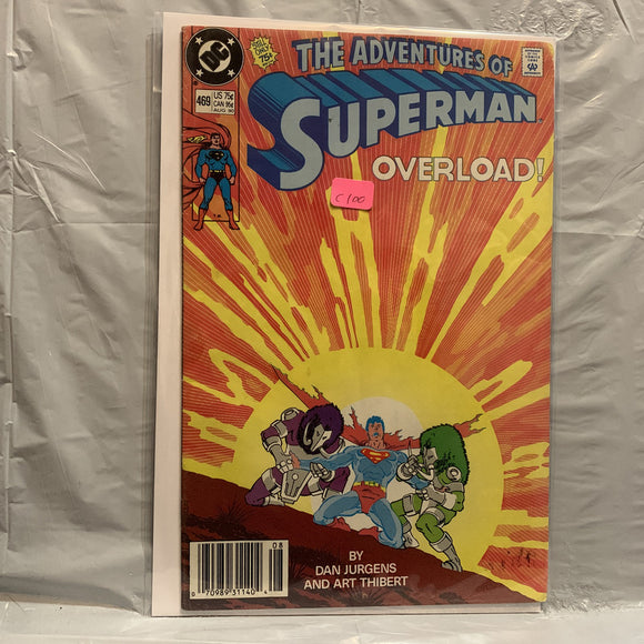 #469 The Adventures of Superman Overload DC Comics BG 8648