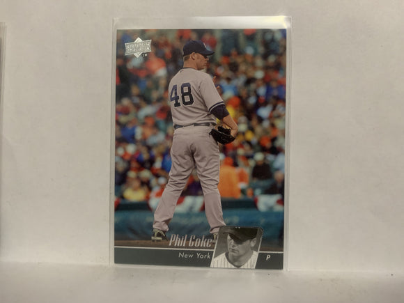 #352 Phil Coke New York Yankees 2010 Upper Deck Series 1 Baseball Card NF