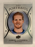 #P-36 Gabriel Landeskog UD Portraits Colorado Avalanche 2018-19 Upper Deck Series One Hockey Card