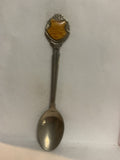 September Aster Flower Souvenir Spoon
