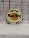 Hard Rock Café London New York  Button Pinback