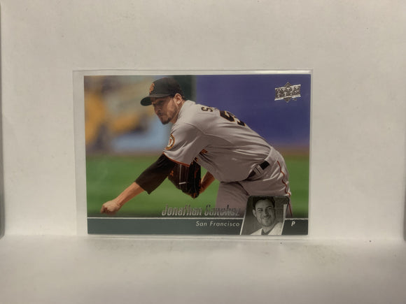 #433 Jonathan SanChez San Francisco Giants 2010 Upper Deck Series 1 Baseball Card NF