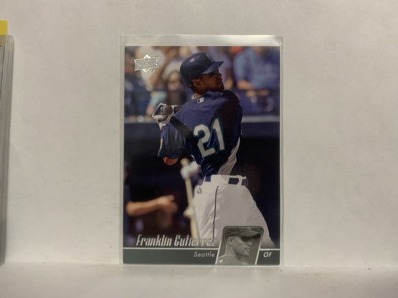 #444 Franklin Gutiernez Seattle Mariners 2010 Upper Deck Series 1 Baseball Card NF