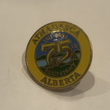 Athbasca 75th Alberta Anniversary 1911 1986 Lapel Hat Pin AU