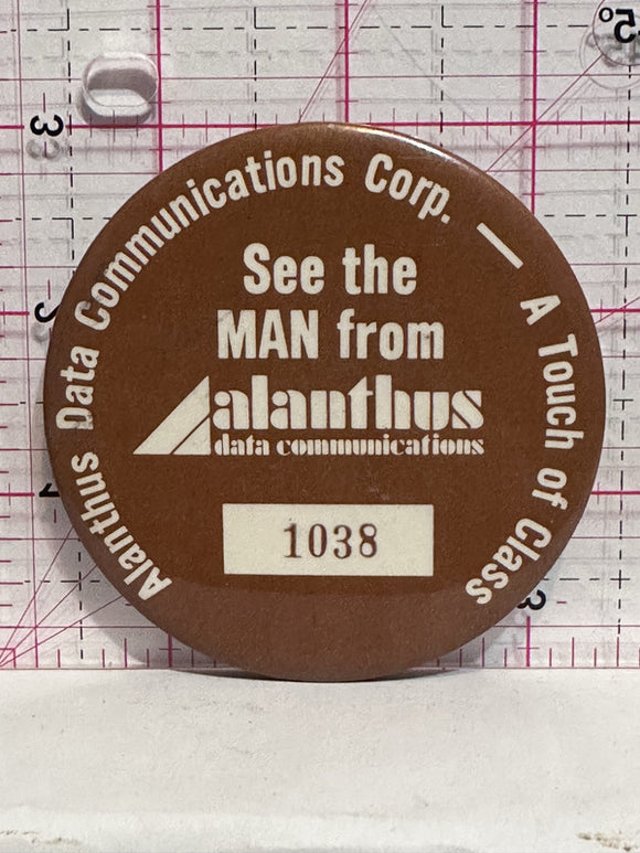 Alanthus Data Communications Corp   Button Pinback