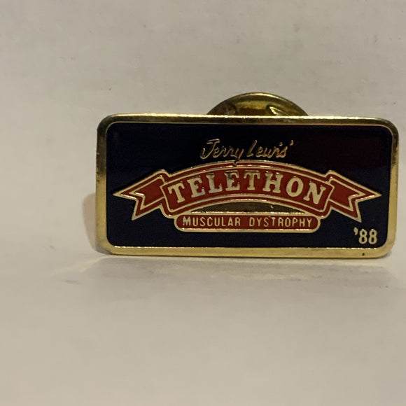 Jerry Lewis Telethon Muscular Dystrophy Logo Lapel Hat Pin