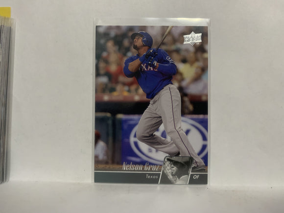 #494 Nelson Cruz Texas Rangers 2010 Upper Deck Series 1 Baseball Card NF