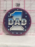 #1 DAD  Button Pinback