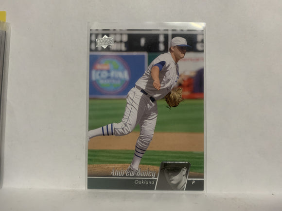 #359 Andrew Bailey Oakland Athletics 2010 Upper Deck Series 1 Baseball Card NF