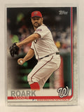 #301 Tanner Roark Washington Nationals 2019 Topps Series One Baseball Card