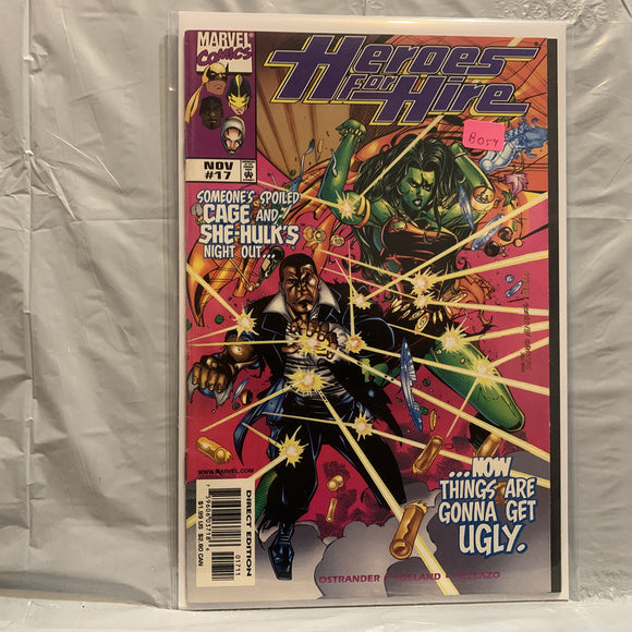 #17 Heroes for Hire Cage She-Hulk's Night Out Marvel Comics BG 8683