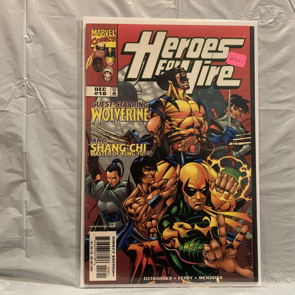 #18 Heroes For Hire Guest-Starring Wolverine and Shang-Chi Master of Kung-Fu Marvel Comics BG 8684