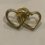 Pair of Hearts Lapel Hat Pin AU