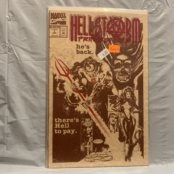 #1 Hellstorm Prince of Lies He's Back Marvel Comics BG 8685