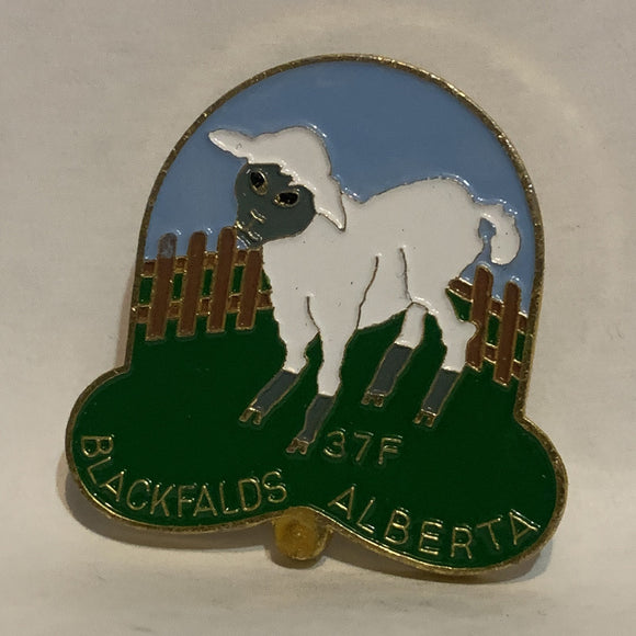 Blackfalds Alberta 37F Lamb Logo Lapel Hat Pin