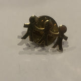 Children Holding Hands Lapel Hat Pin AU