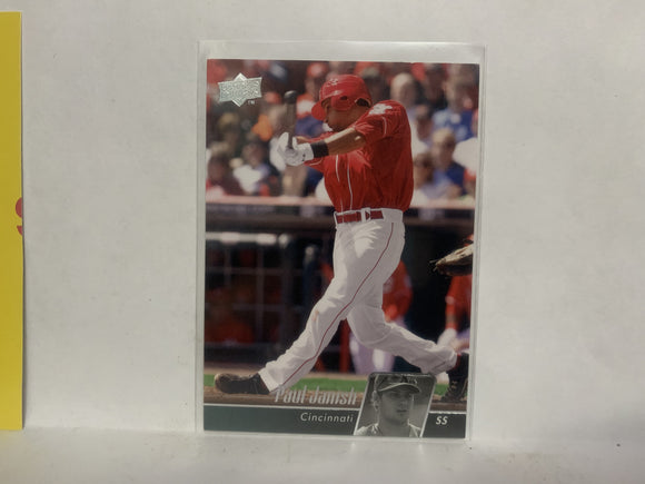 #147 Paul Janish Cincinnati Reds 2010 Upper Deck Series 1 Baseball Card NG