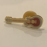 White Red Guitar Lapel Hat Pin AU