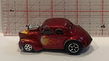 Red Flames Hot Rod Beetle Unbranded Toy Diecast Car