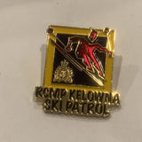 RCMP Kelowna Ski Patrol Crest Logo Lapel Hat Pin AV