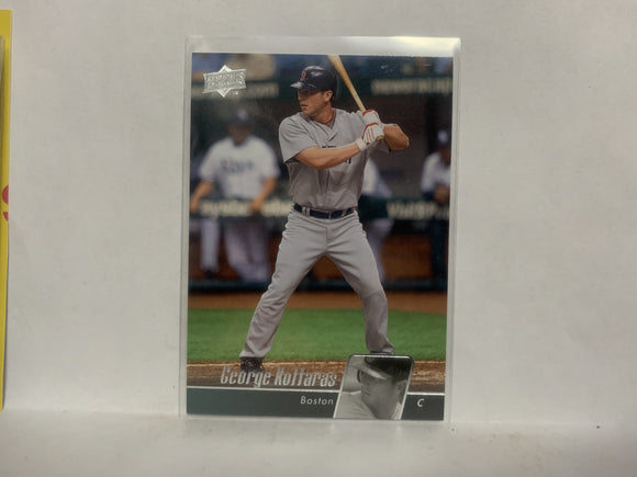 #99 George Kottaras Boston Red Sox 2010 Upper Deck Series 1 Baseball Card NG