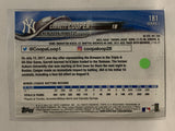 #181 Garrett Cooper Rookie New York Yankees 2018 Topps Series One Baseball Card