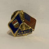 Alberta United States Friendship Flags Lapel Hat Pin