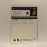 #92 George Parros Los Angeles Kings 2006-07 Upper Deck Series One Hockey Card JI