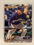 #196 Orlando Arica Future Stars Milwaukee Brewers 2018 Topps Series One Baseball Card